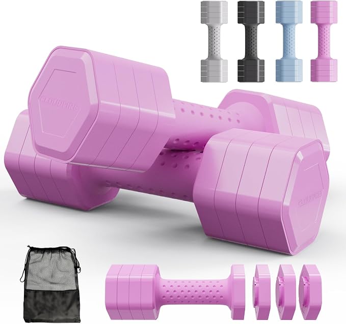 KIVOR 4-in-1 Adjustable Dumbbell Set | Non-Slip Home Workout Weights