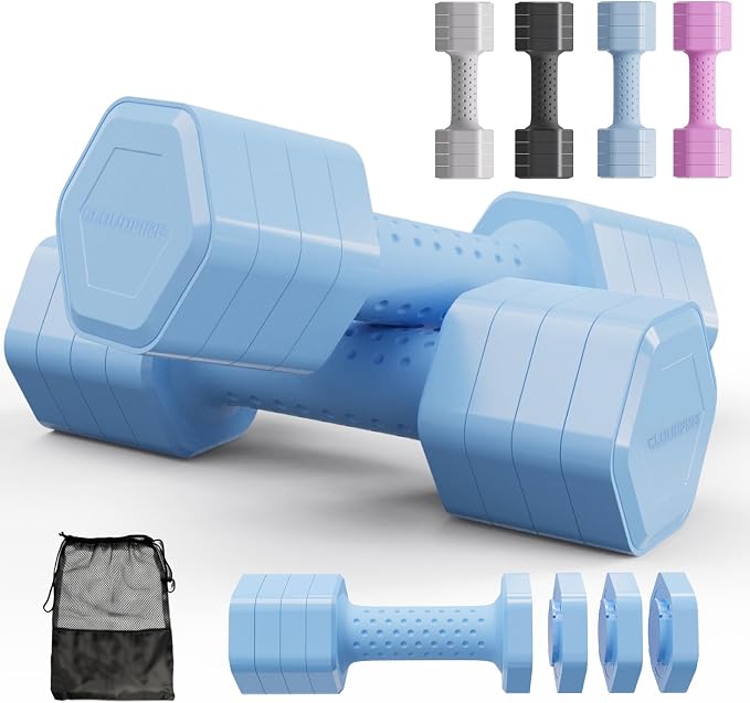 KIVOR 4-in-1 Adjustable Dumbbell Set | Non-Slip Home Workout Weights